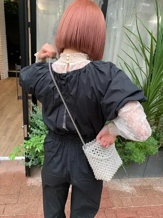 ショート カラー レイヤー/顔周り /AKARIのヘアスタイル