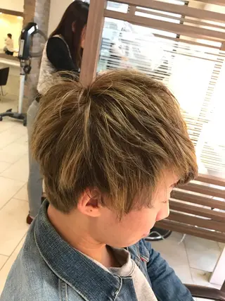 ショート カラー メンズ 似合わせ/代表 髪質改善/山田将大のヘアスタイル