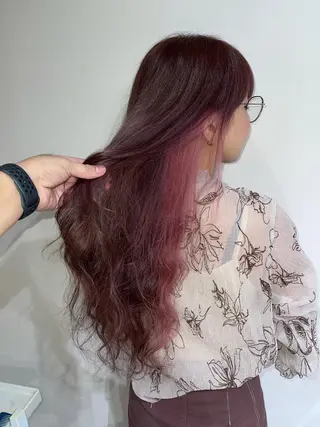 ロング カラー ブリーチとエクステ 最後の砦🤍アミルのヘアスタイル