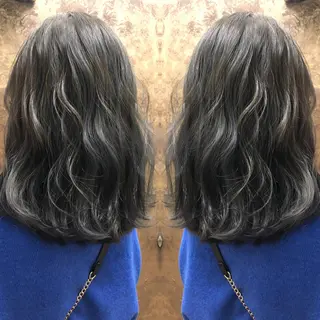 ミディアム カラー ♡美髪•艶髪♡砂川 なつきのヘアスタイル