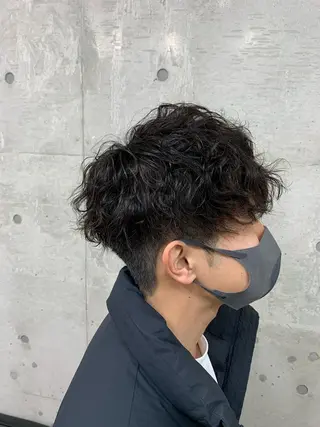 ショート パーマ メンズ クセを最大限に活かす メンズパーマ奈良大祐のヘアスタイル