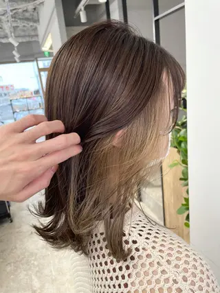 ミディアム SAEKI【ior 】北千住店ブリーチのヘアスタイル