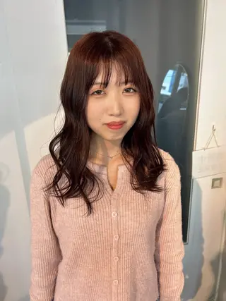 セミロング 透明感カラー 暖色shihoのヘアスタイル