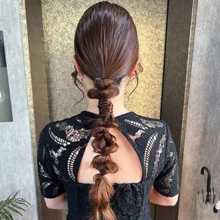 ロング ヘアアレンジ TIDEHAIR SHIHOのヘアスタイル