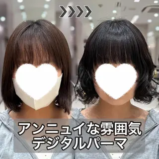 ショート カラー パーマ 内田 志乃のヘアスタイル