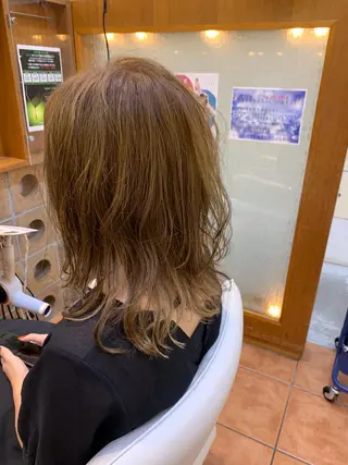 ミディアム カラー パーマ ✨美髪矯正&ショート の小林✨のヘアスタイル