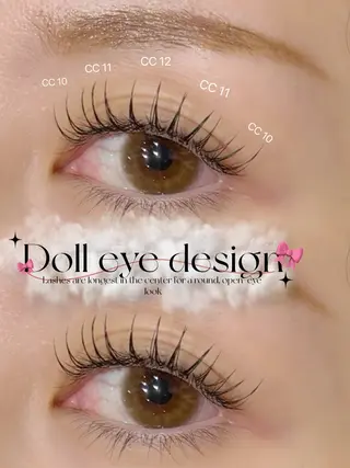 マツエク・マツパ 束感韓国アイドル🎀 まつ毛YUA🍒のマツエク・マツパデザイン