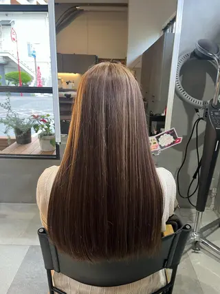 ロング カラー 縮毛矯正/髪質改善/ ハイトーン/Makoのヘアスタイル
