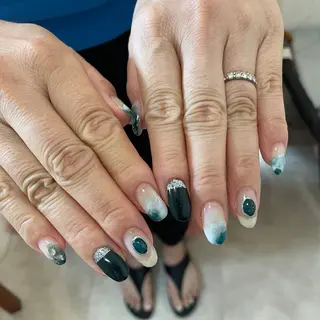 ネイル ゆびノさき茨木店 ニュアンス/アートのネイルデザイン