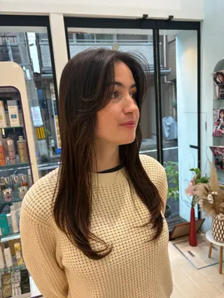 ロング カラーモデル募集/ 平尾ひよりのヘアスタイル