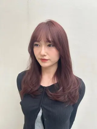 セミロング 透明感カラー💙 髪質改善✨タイガ✨のヘアスタイル