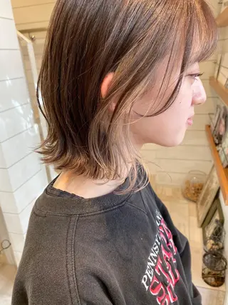 ミディアム カラー 赤み消し/透明感 🪽◝✩ 武者春花のヘアスタイル