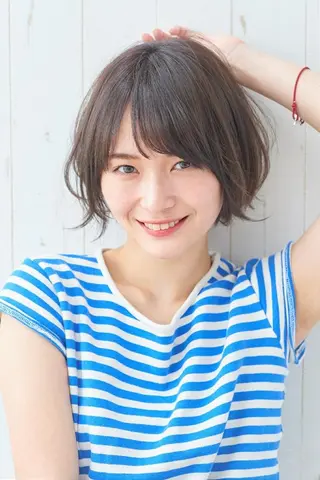 ショート パーマ カラー GO TODAY SHAiRE SALON キラリトギンザ店所属・🐱higajo🐱 比嘉門(ヒガジョウ)のヘアスタイル