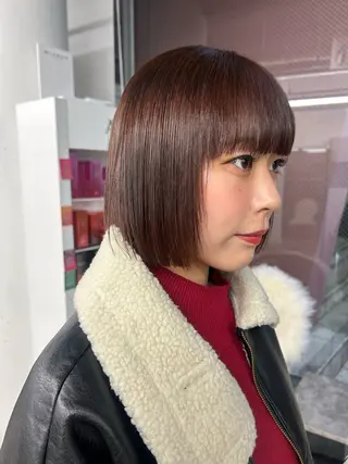 ショート pia/リサコ ボブ/縮毛のヘアスタイル