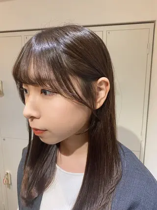 セミロング カラー liberte(リベルテ)所属・🤍韓国髪質改善🤍 クメユウキのヘアスタイル