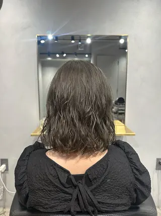 ミディアム パーマ ウェーブパーマ/ レイヤー/齋藤大貴のヘアスタイル