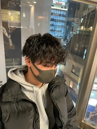 ショート パーマ 【men's Lapis横浜】海人のヘアスタイル