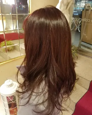 カラー ロング EMANON名古屋所属・美谷添（ミヤゾエ） まどか大人ヘアサロンのヘアスタイル