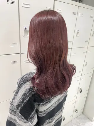 ロング カラー パーマ ヘアアレンジ メンズ 透明感カラー・レイヤ ー🎀amika🎀のヘアスタイル