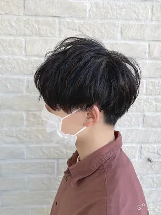 ショート メンズ 🪞髪質改善カラー× レイヤー河村真聖🪞のヘアスタイル