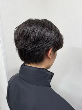 ショート メンズ パーマ/ハイトーン /吉田眞のヘアスタイル