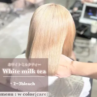 カラー ヘアアレンジ 艶髪ハイトーン/ ブロンド/Nagiのヘアスタイル