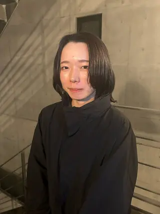 ミディアム カラー yumeka🩶ボブ 暖色/透け感カラーのヘアスタイル