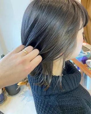 ミディアム カラー パーマ OVER→三軒茶屋 /縮毛矯正・髪質改善のヘアスタイル