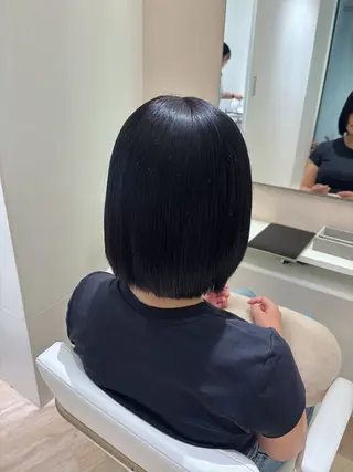ミディアム カラー ParveMix 岡本えりかのヘアスタイル