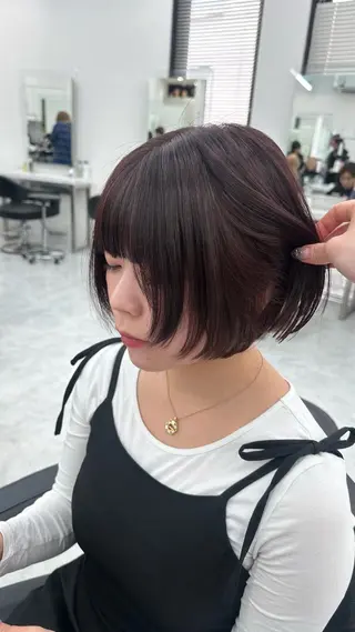 ショート カラー ガーリーstyle ❤︎misaki🏹のヘアスタイル