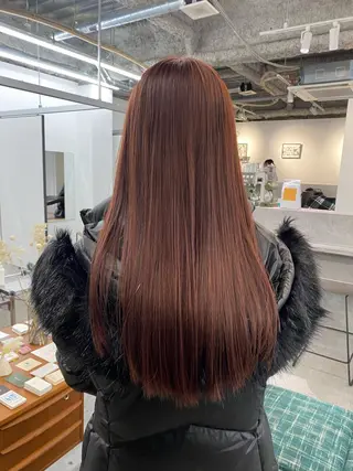 ロング カラー 顔周りカット/透明感 カラー/rioのヘアスタイル