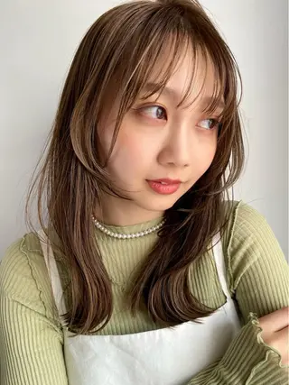 ミディアム フラミューム 伊勢崎のヘアスタイル