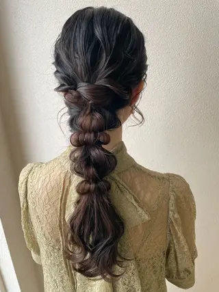 ロング ヘアアレンジ 沢田 瞳のヘアスタイル