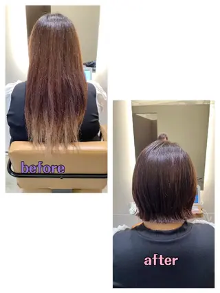 ショート カラー 中野渡 真利那のヘアスタイル