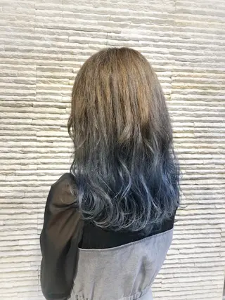 セミロング カラー ヘアアレンジ 嶋田 ゆきのヘアスタイル