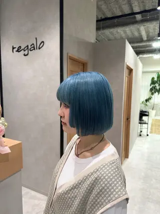 ミディアム カラー 植田 颯真のヘアスタイル
