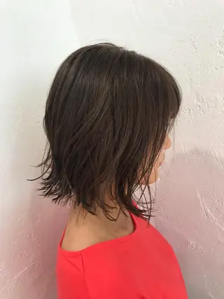 ミディアム カラー パーマ マツエク・マツパ 韓国ヘア🇰🇷/ レイヤーカット✂︎のヘアスタイル