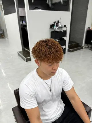 ショート パーマ メンズ メンズカット/波巻き TAKUMAのヘアスタイル