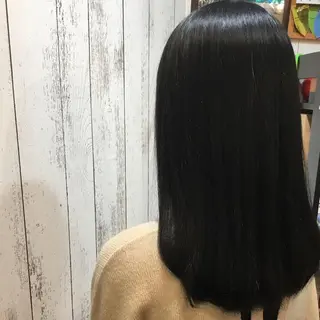 セミロング カラー パーマ embrace エンブレイスのヘアスタイル