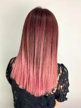 セミロング カラー ブリーチ特化型✂️ ハイトーンカラー👨のヘアスタイル