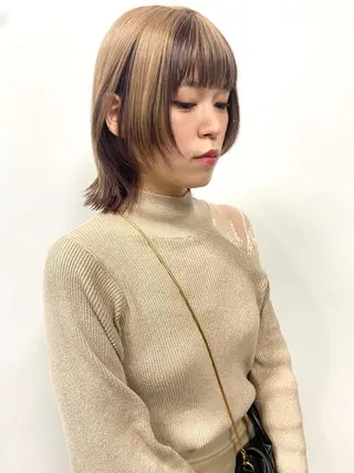 ミディアム カラー nambu-GARDEN所属・上田 昂雅のヘアスタイル