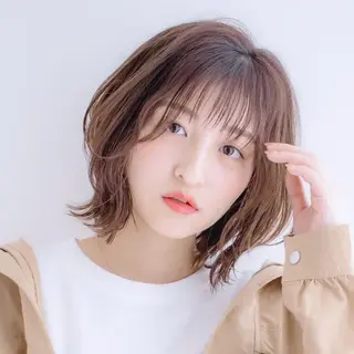 ミディアム 縮毛矯正/レイヤー 💎やまもとちひろのヘアスタイル