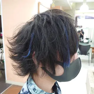 ミディアム ヘアアレンジ メンズ 大卒美容師  一ノ瀬 凌のヘアスタイル