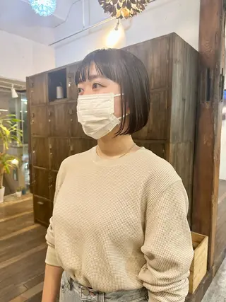 ショート 髪質改善/縮毛矯正/ 艶カラー/内山翔太のヘアスタイル