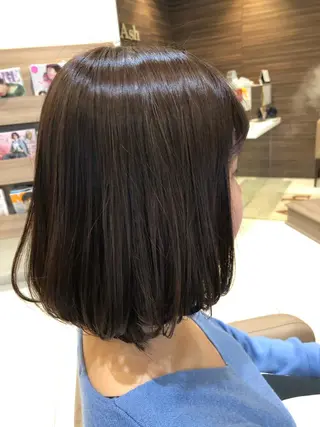 ミディアム カジサ ケイコのヘアスタイル