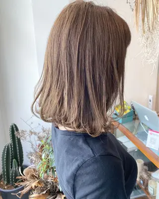 ミディアム カラー パーマ OVER→三軒茶屋 /縮毛矯正・髪質改善のヘアスタイル