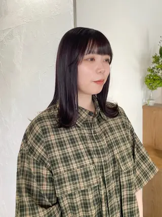 ミディアム カラー 暖色カラー /ヘアアレンジ/花鈴のヘアスタイル