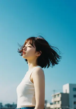 ミディアム 豊田 さくらのヘアスタイル