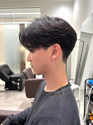 メンズ kalm所属・✵TAKUMI/ 横浜/センターパートのヘアスタイル
