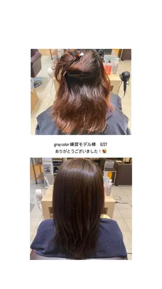 カラー 中島 梨々香のヘアスタイル